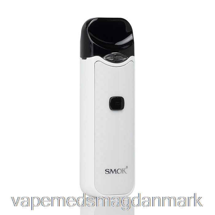 Vape Uden Nikotin Smok Nord 15w Pod Kit Hvid Kulfiber